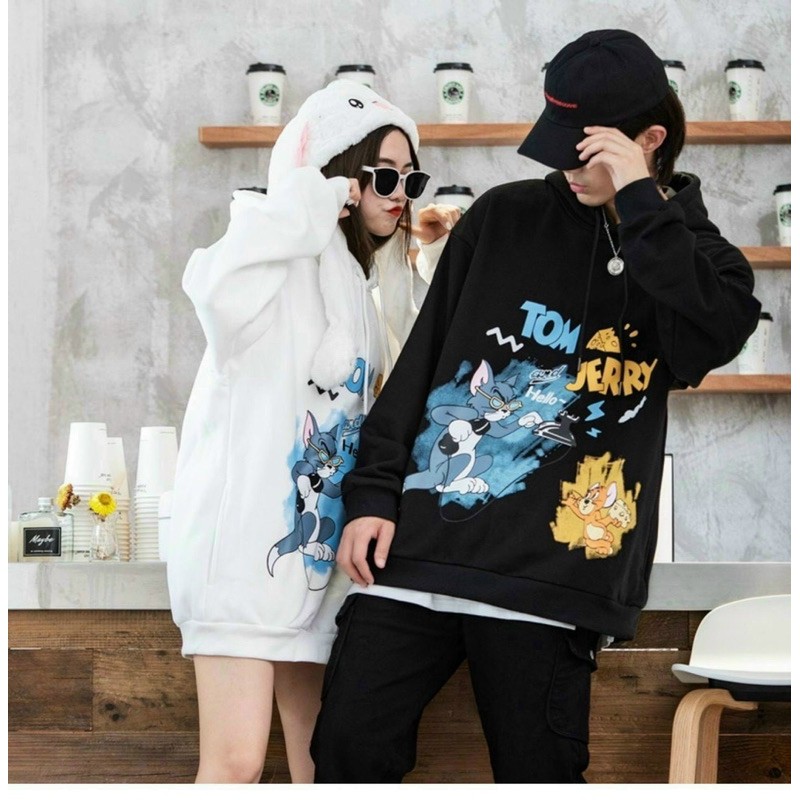 [Mã FAGREEN1505 giảm 10% tối đa 30K đơn 99K] Áo Khoác Hoodie Nỉ Bông Tom & Jerry - Form rộng Unisex Nam Nữ Couple | BigBuy360 - bigbuy360.vn