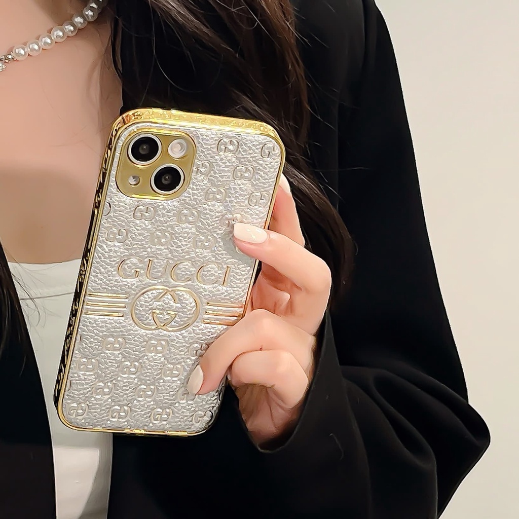 Ốp Điện Thoại Da In Họa Tiết GUCCI Sang Trọng Cho iphone 13 Pro Max i13 13pro 11ProMax i1112Pro 12 Pro Max