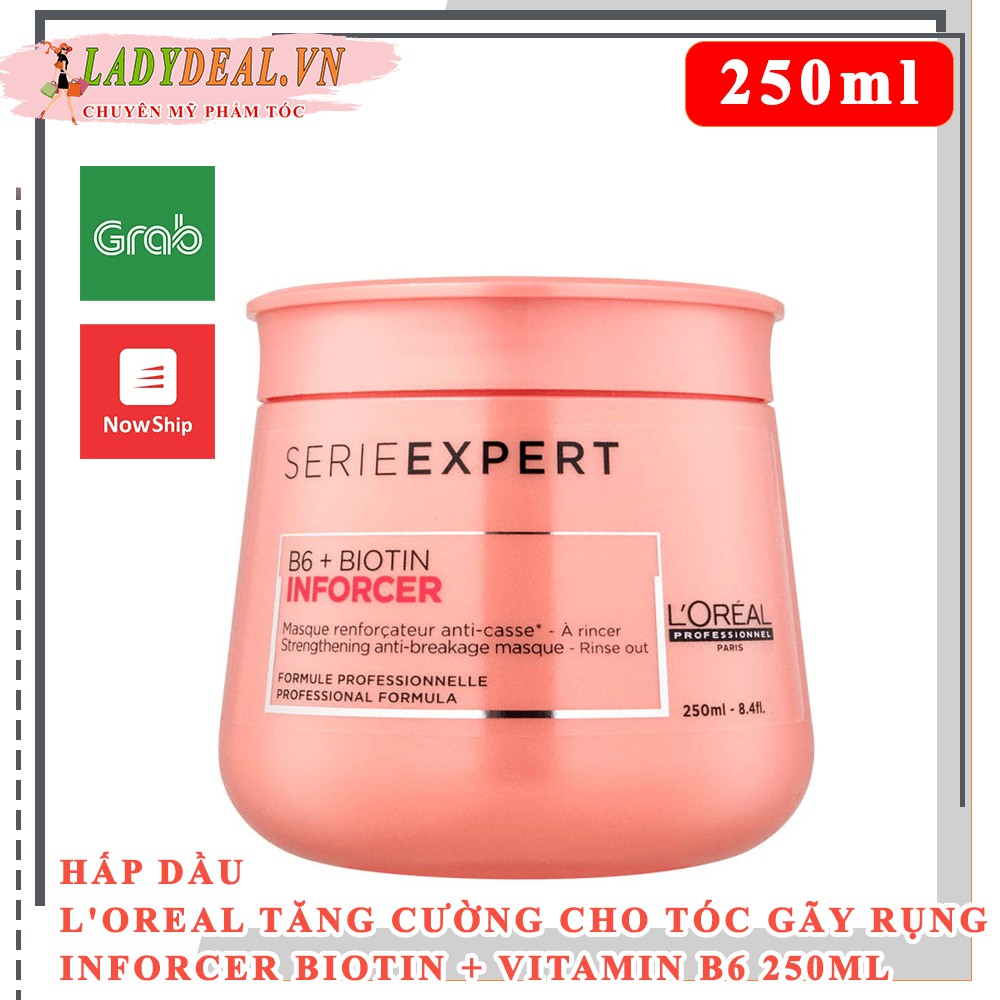 DẦU HẤP L'OREAL TĂNG CƯỜNG CHO TÓC GÃY RỤNG L'OREAL INFORCER 250ML