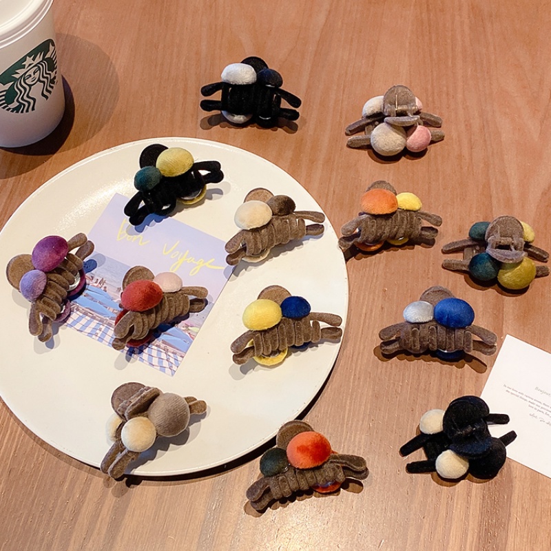 Kẹp tóc lông cừu hình cá mập dễ thương phong cách Hàn quốc