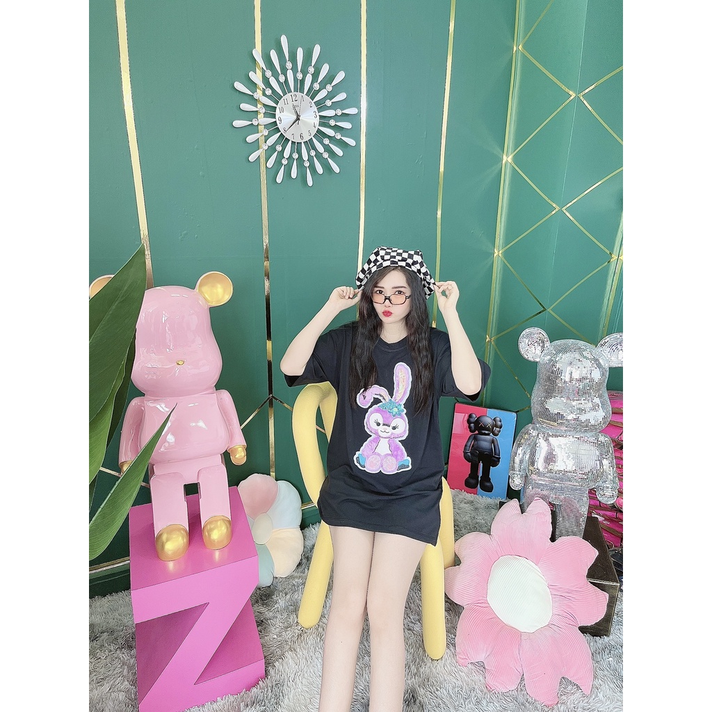 Áo Thun Hình Thêu Nổi Hình Con Thỏ Quảng Châu Cao Cấp  - AT22 | BigBuy360 - bigbuy360.vn