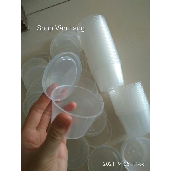 20 Hũ Nhựa Làm Caramen Loại To Hũ Làm Sữa Chua Thạch Rau Câu Có Nắp