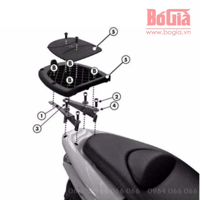 Baga Givi SRV Honda PCX125/150 -Baga sau xe Honda PCX