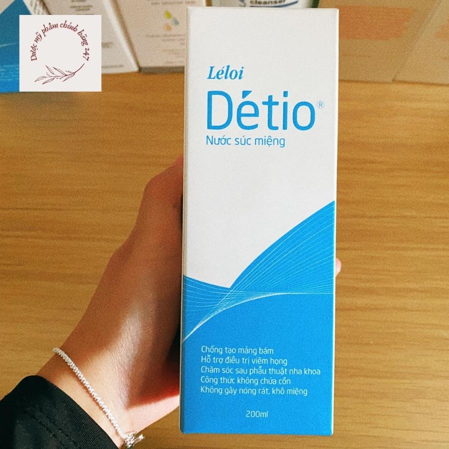 Nước súc miệng sát khuẩn Detio - Hàng VN chất lượng cao 200ml