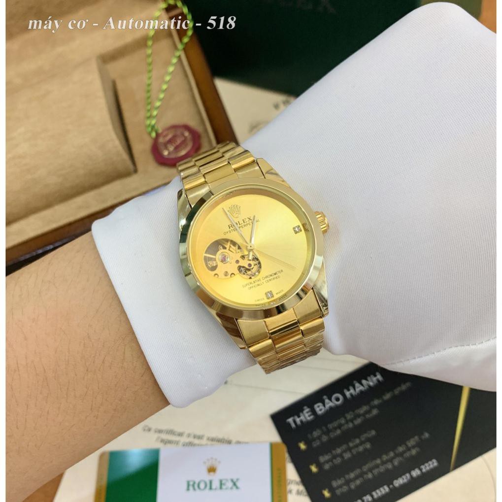 [Máy pin] Đồng hồ nam Rolex mạ vàng 18k sanng trọng đẳng cấp | BigBuy360 - bigbuy360.vn