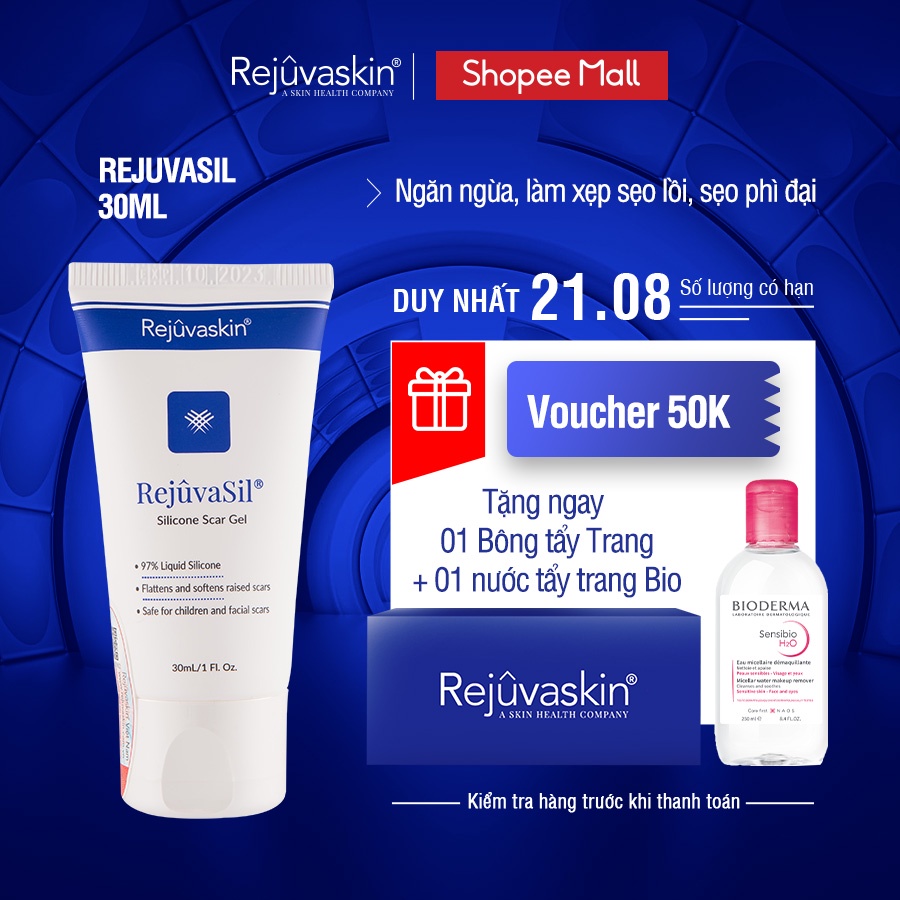 [Mã FMCGREJU82 giảm 8% đơn 250k] Gel Xóa Sẹo Lồi / Phì Đại REJUVASKIN Scar Rejuvasil 30ml