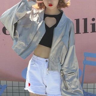 Áo khoác boomber croptop