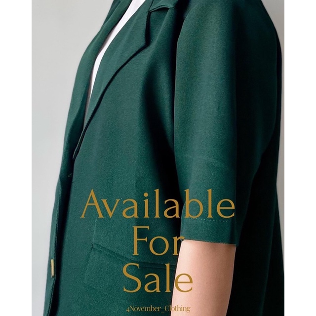 Áo blazer ngắn tay thời trang Hàn quốc - Áo blazer cộc tay có tui Ulzzang