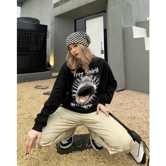 Áo Sweater Mikenco Cá Mập phong cách đường phố cực chất, Áo NỈ Unisex Nam Nữ