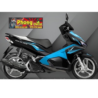 Tem rời honda air balde 2016-2019 xanh đen