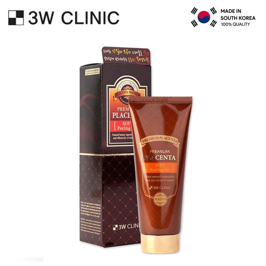 TẨY TẾ BÀO CHẾT PREMIUM PLACENTA SOFT PEELING GEL 3W CLINIC 180ML