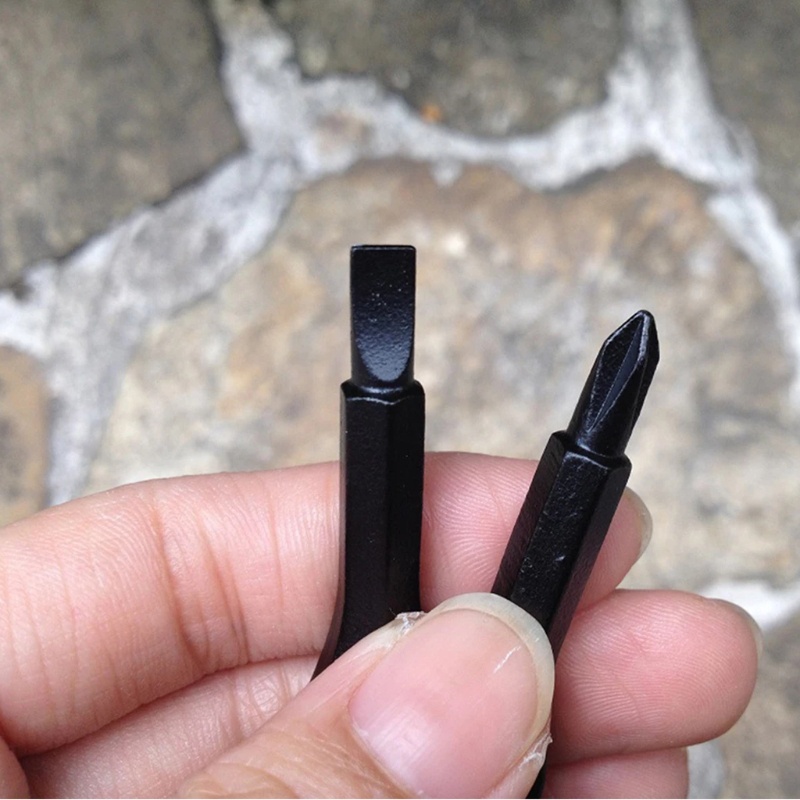 Tua vít edc mini bằng thép không gỉ 4 trong 1 có móc gắn chìa khóa đa năng
