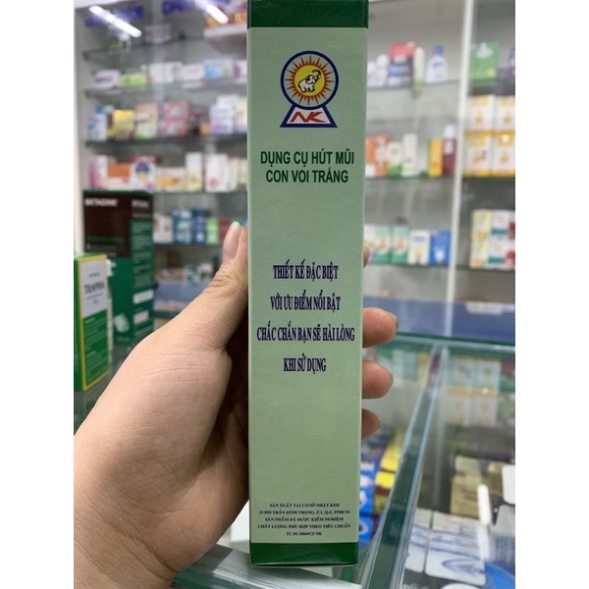 [Chính hãng] Dụng cụ hút mũi con voi trắng - Dụng cụ hút mũi silicon cho bé