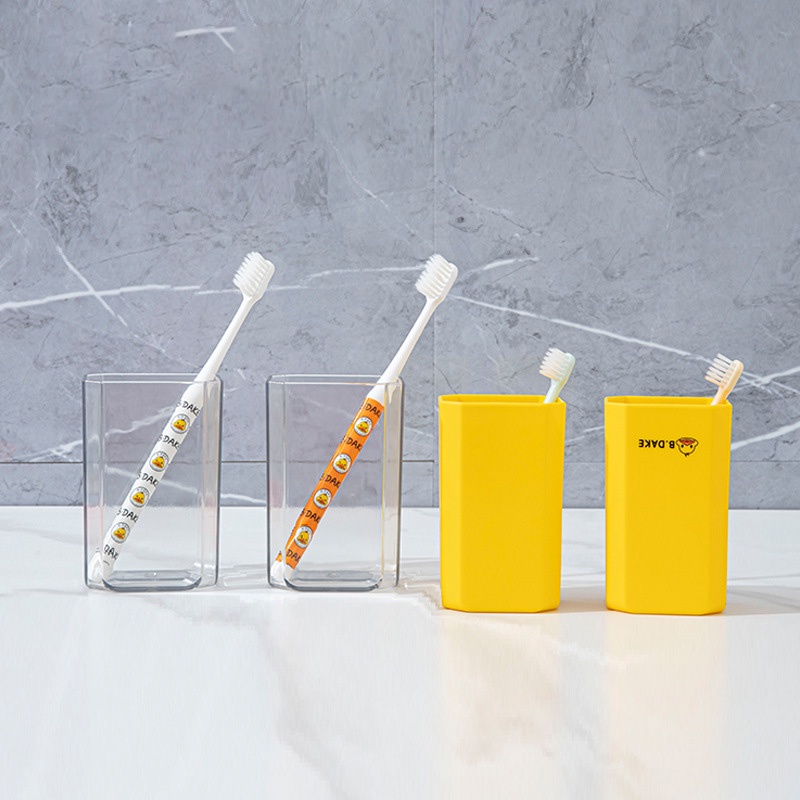 Munroe Bộ Cốc Đánh Răng / Hộp Đựng Bàn Chải Đánh Răng Hình Vịt Vàng Nhỏ Gọn Tiện Lợi