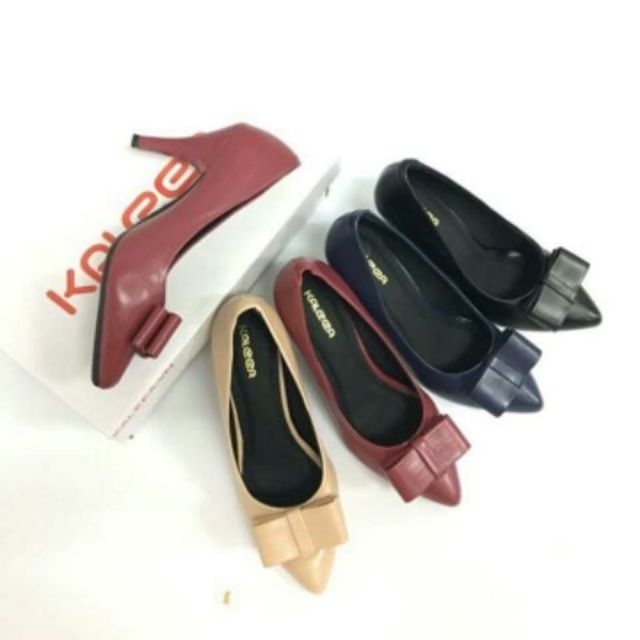 Giày cao gót 7p kaleea màu đen, đỏ, kem, xanh
