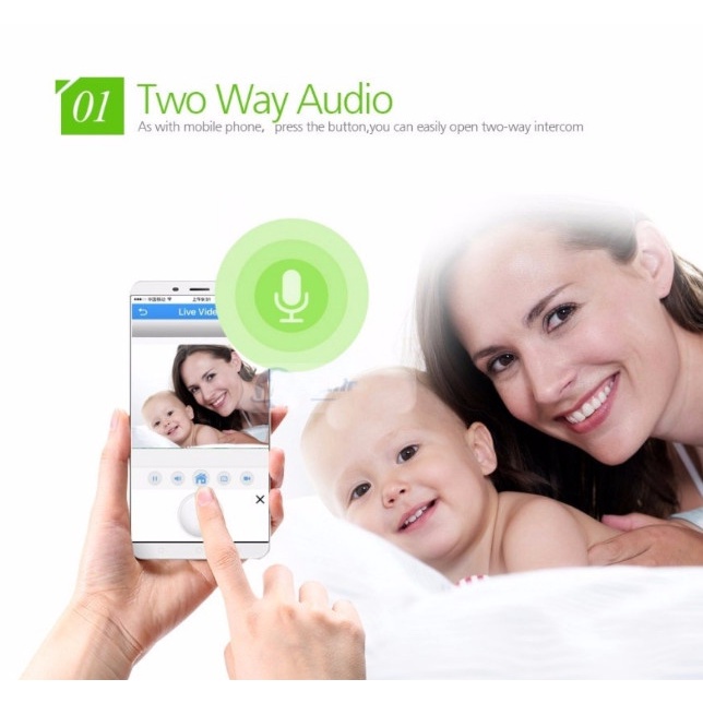 Camera YOOSEE trong nhà 3 râu - FHD 1080p - Quay đêm HỒNG NGOẠI, có LAN hoặc ko LAN, đàm thoại 2 chiều