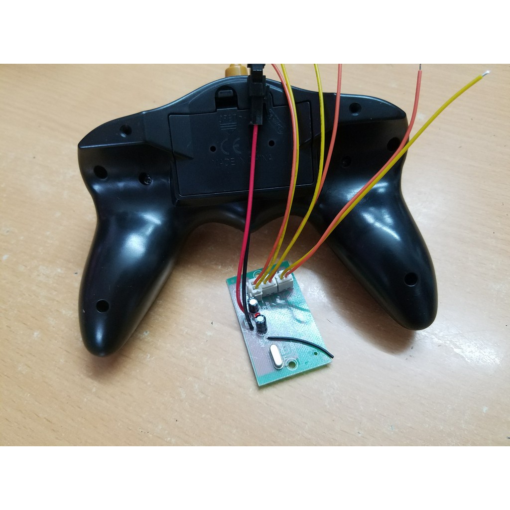 Xuongpinoto Bộ mạch thu phát 6 kênh sử dụng 3 động cơ chế xe công trình ô tô điều khiển,hàng mới 100%