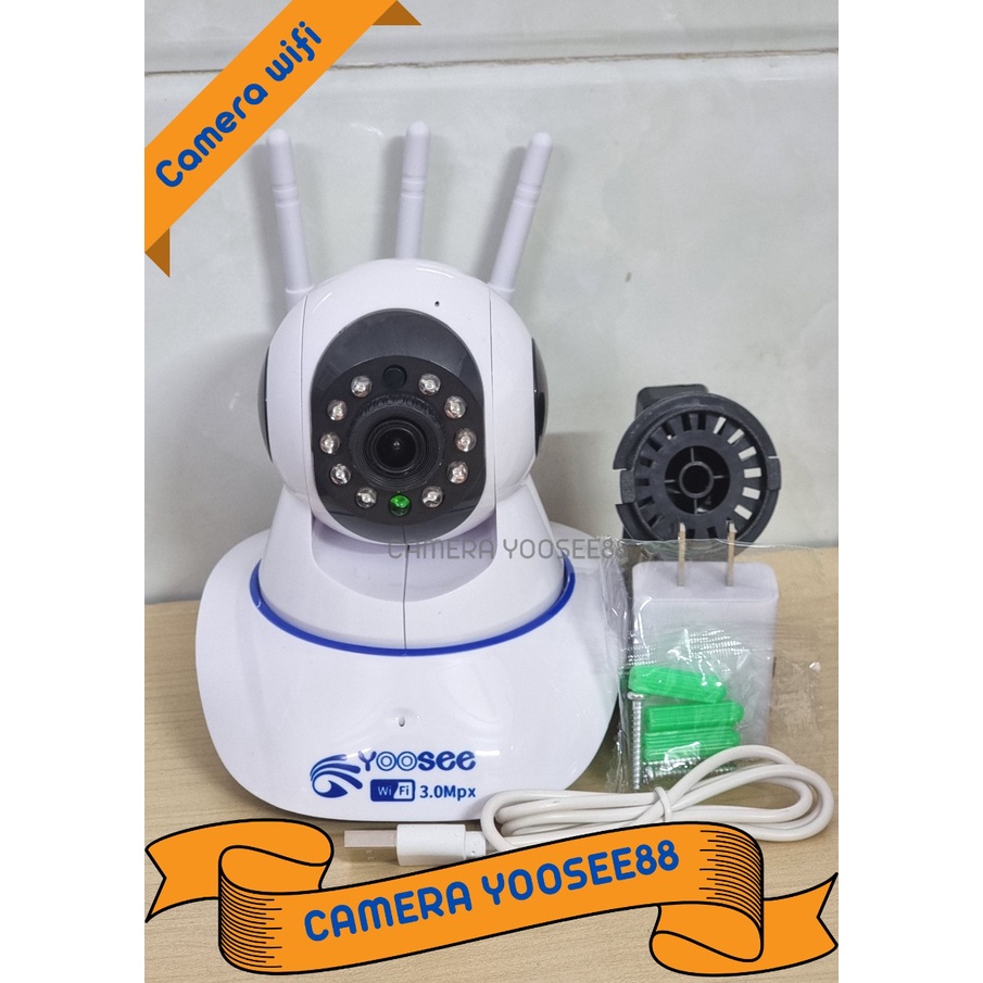 (BẢO HÀNH 12 THÁNG) Camera yoosee wifi 3 râu trong nhà hình ảnh FULL HD, Đàm thoại 2 chiều Xem đêm hồng ngoại