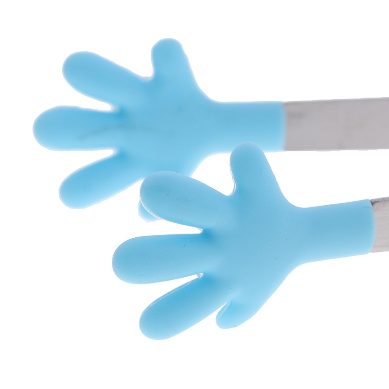 1 Kẹp Gắp Thức Ăn Bằng Thép Không Gỉ Và Silicon Tiện Lợi