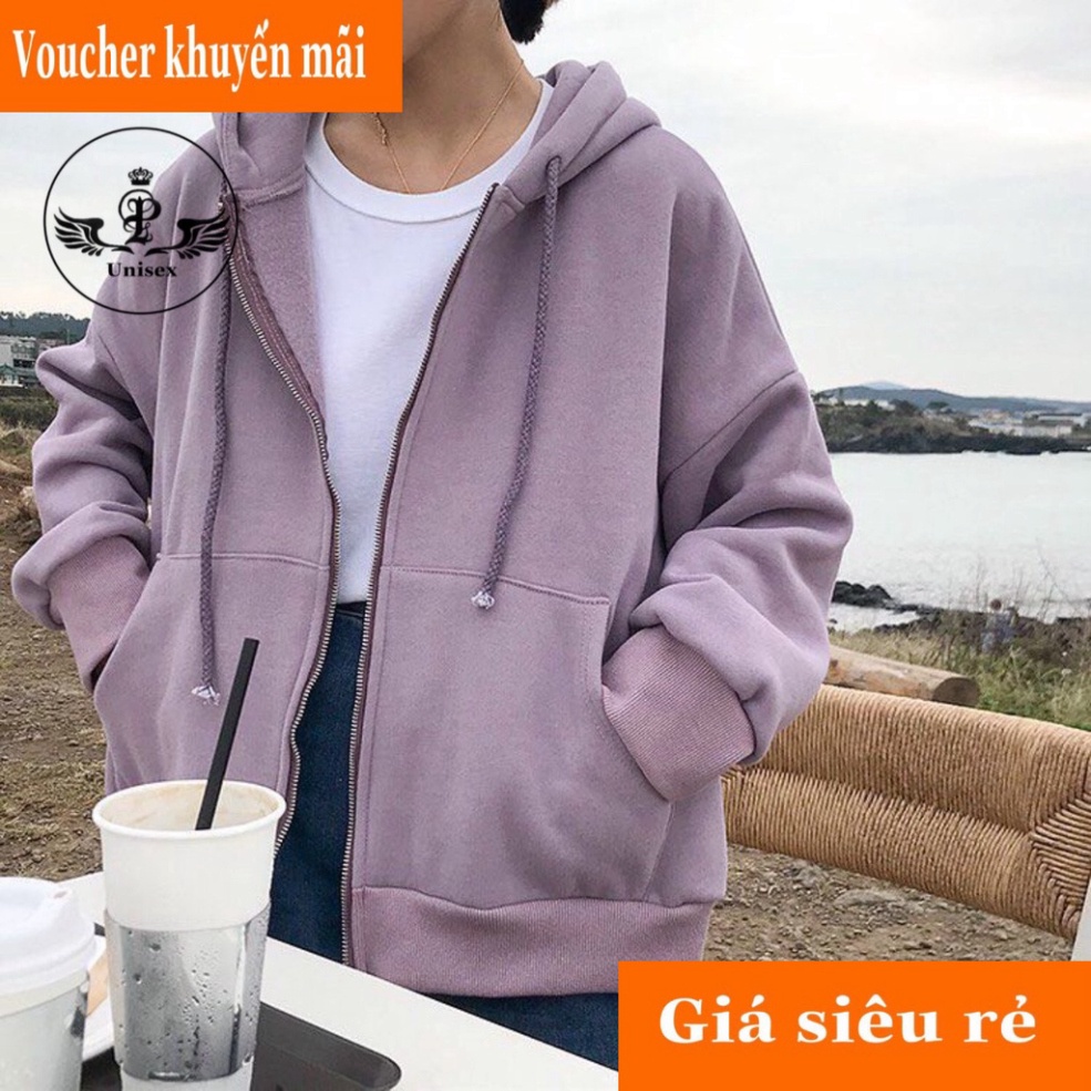 [PHUOHA99K] Áo Khoác Nỉ Trơn Form Rộng Unisex , Áo Hoodie Trơn Form Rộng Dây Kéo ( kèm ảnh ,video thật shop tự quay ) | BigBuy360 - bigbuy360.vn