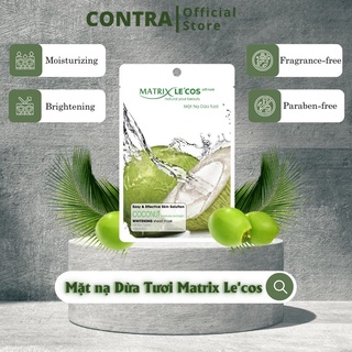 Mặt nạ cấp ẩm Dừa tươi Matrix Lecos gói