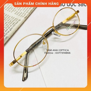 Kính lão đọc sách gọng kim loại mắt tròn tamanhoptic cắt mắt độ từ 0-6độ