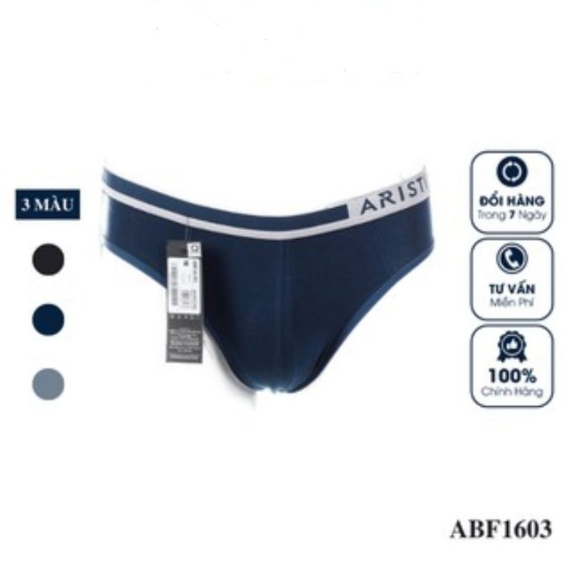 Quần lót nam Aristino ABF 16-03 - Quần lót dáng tam giác, chất liệu cotton cao cấp, kháng khuẩn, khử mùi