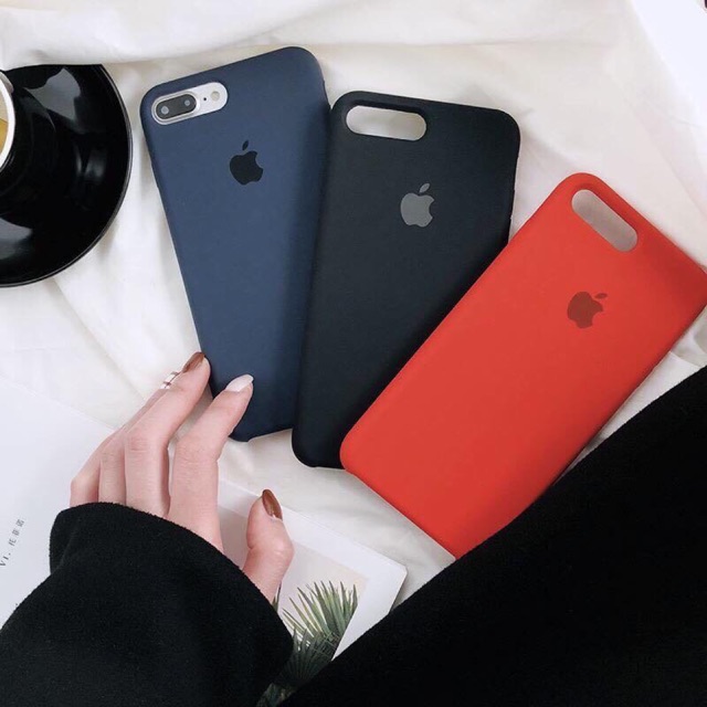Ốp silicon logo táo iPhone X