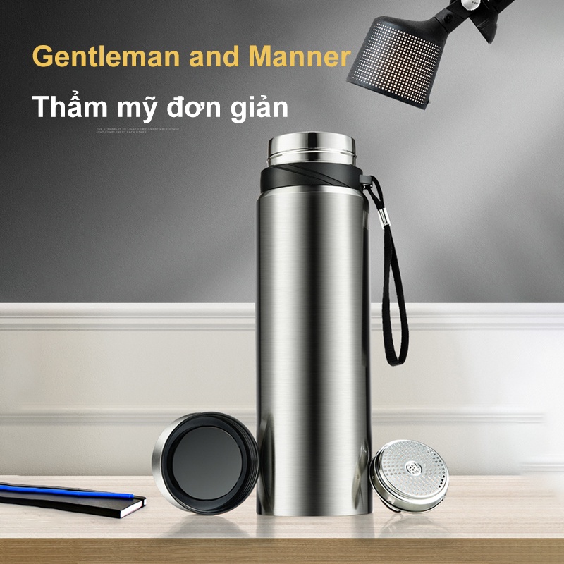 Bình Giữ Nhiệt Cao Cấp Inox 800ml Bình Nước Giữ Nhiệt Cute Bình Giữ Lạnh 2 Lớp Inox304,Rare department store