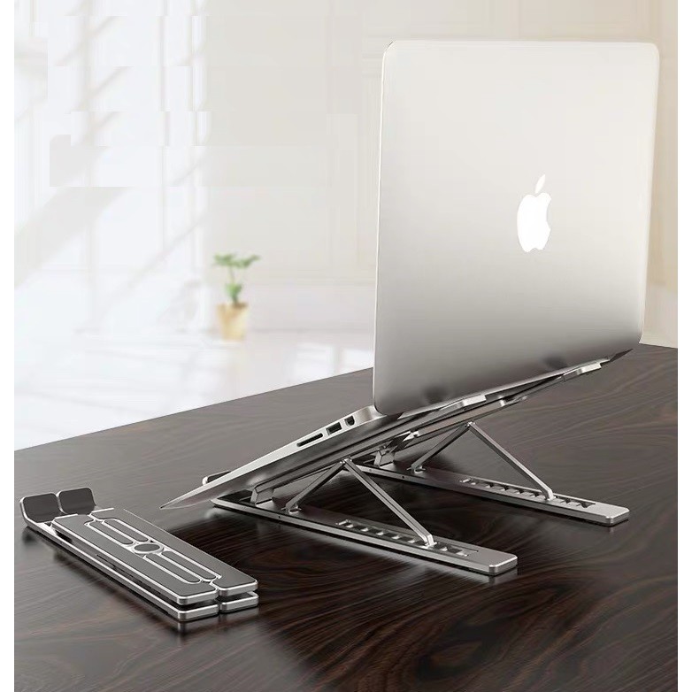 Giá đỡ laptop stand nhôm thiết kế mới chắc chắn hơn, kiêm giá đỡ tản nhiệt có thể gấp gọn và chỉnh độ cao Ximi X6 1