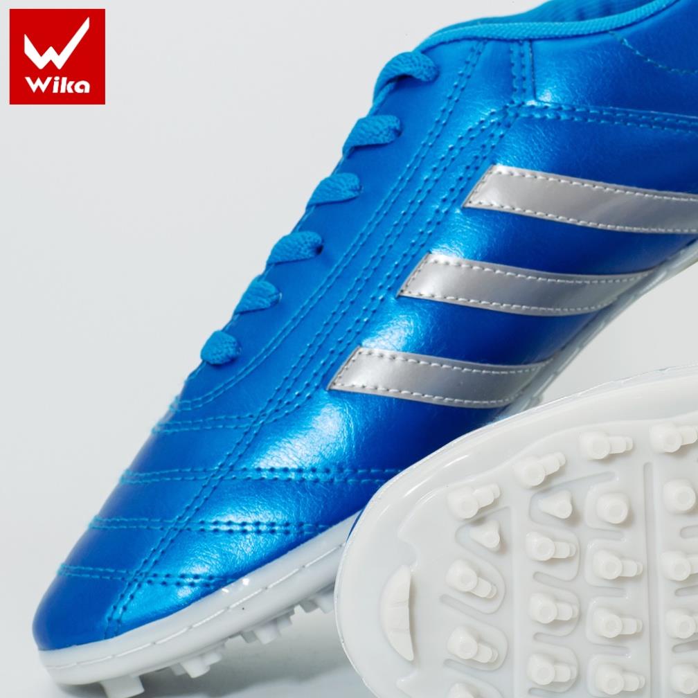 Giày Bóng Đá Cho Bé WIKA Thiết Kế 3 Sọc, Chất Da PU Chống Thấm, Phù Hợp Mặt Cỏ Nhân Tạo, Khâu Full Đế 2017 PU-2 KID