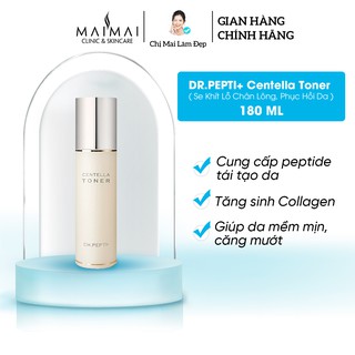 Nước Hoa Hồng DR.PEPTI+ Centella Toner 180ml - Se Khít Lỗ Chân Lông, Phục Hồi Da
