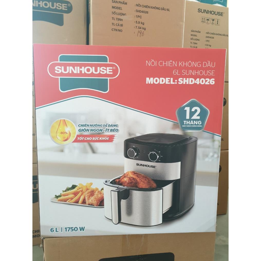 Nồi chiên không dầu Sunhouse 6L SHD4026