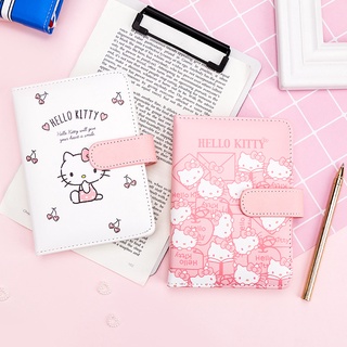 Sổ tay dễ thương notepad hello kitty da pu notebook a6 notebook sáng tạo văn phòng phẩm cô gái tươi nhật ký hoạt hình du lịch notepad di động