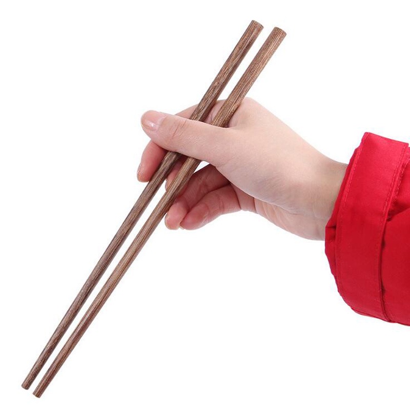 Set 10 đôi đũa gỗ không sơn màu