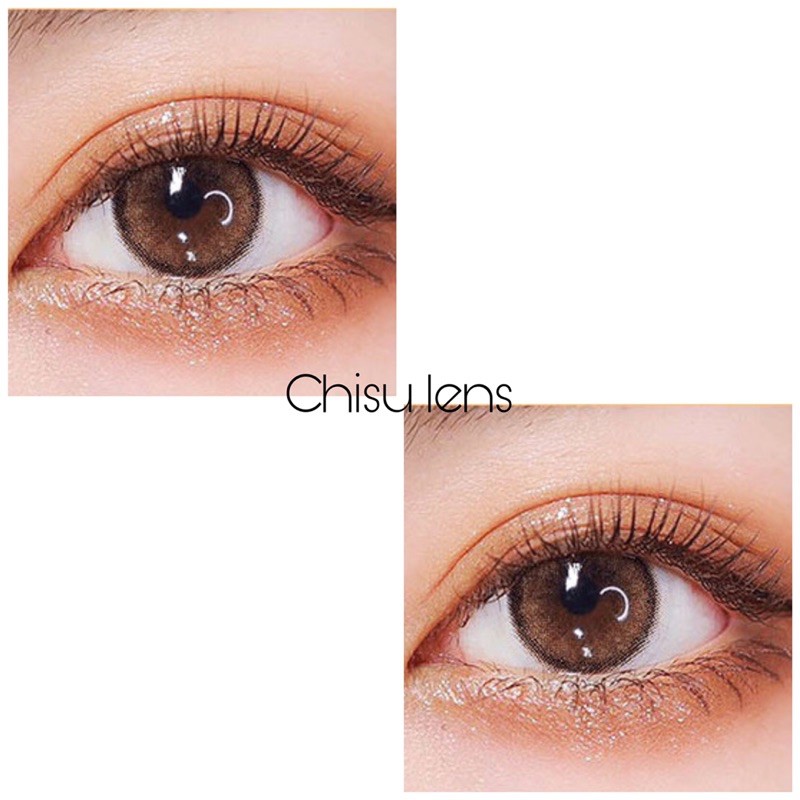 Lens (kính áp tròng) nâu tây tự nhiên giàn nhỏ sử dụng 12 tháng