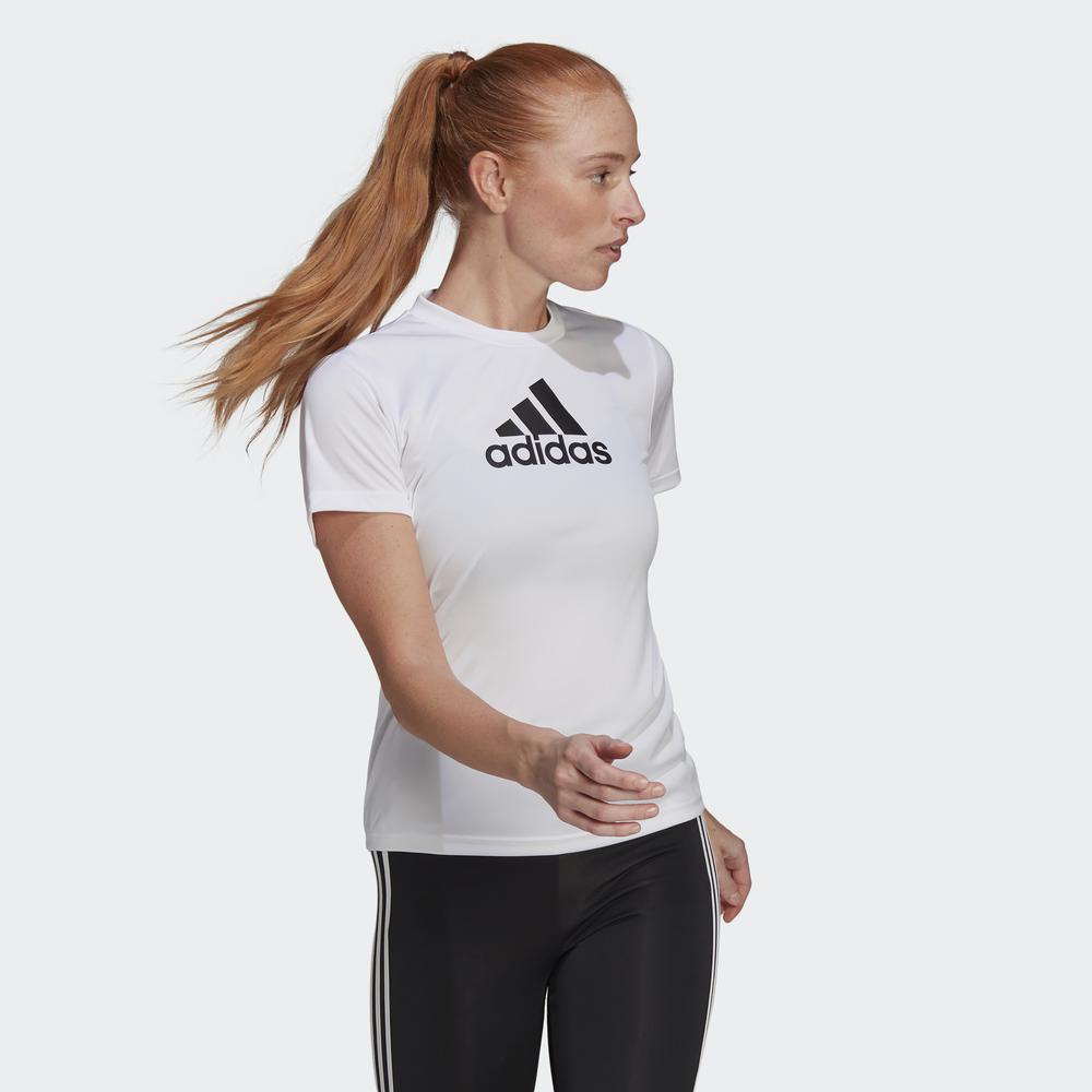 Áo Tee adidas TRAINING Nữ Áo thun thể thao logo Primeblue Designed 2 Move Màu trắng GL3821