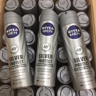 Xịt Khử Mùi Nivea Men Silver Protect 48h Đức