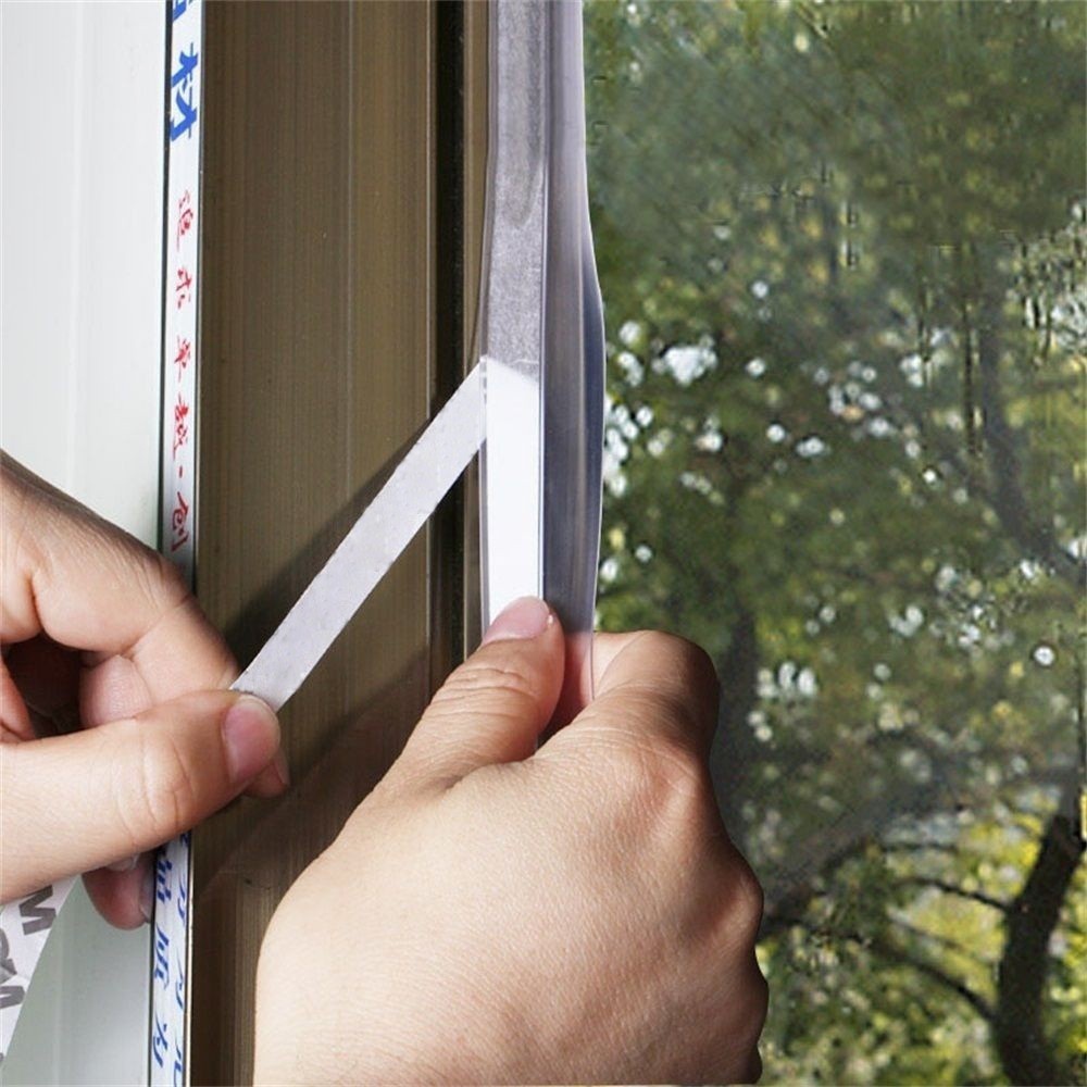 Cuộn băng keo bằng silicon trong suốt dán viền cửa sổ / cửa ra vào / tường chống gió lùa tiện dụng