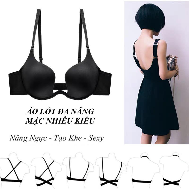 Tuyệt Áo lÓt nÂng ngỰc cÓ gỌng vanvene khoÉt sÂu chuyÊn dỤng mẶc vÁy Áo hỞ lƯng gỢi cẢm a867 đẹp