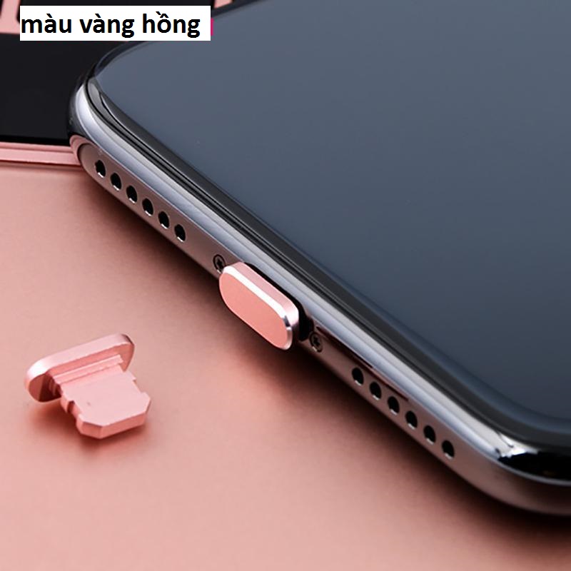 1 Nút Bịt Cổng Sạc Lightning Kim Loại Chống Bụi Cho Iphone