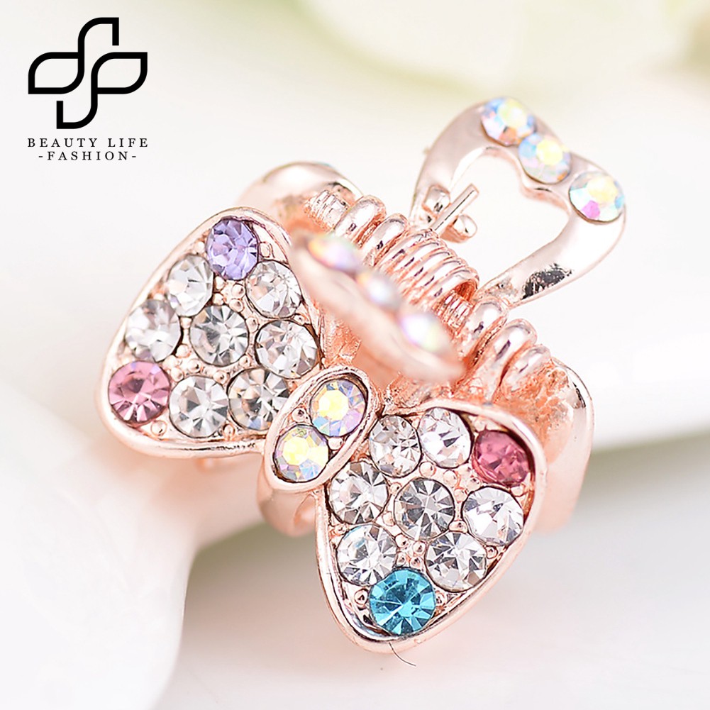 Kẹp tóc đính nơ màu gradient