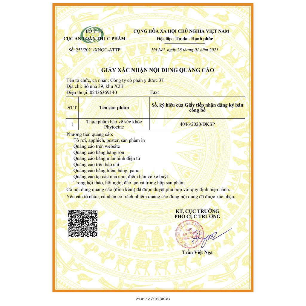 Viên uống chiết xuất xuyên tâm liên phytocine - 3T Đức Thịnh Group - hỗ trợ bảo vệ và chăm sóc hệ hô hấp