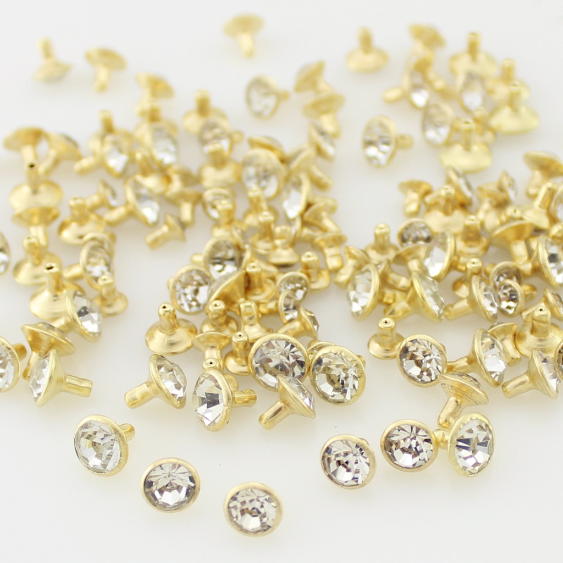 Bộ 100 Đinh Tán Đính Đá Nhiều Kích Cỡ Thời Trang