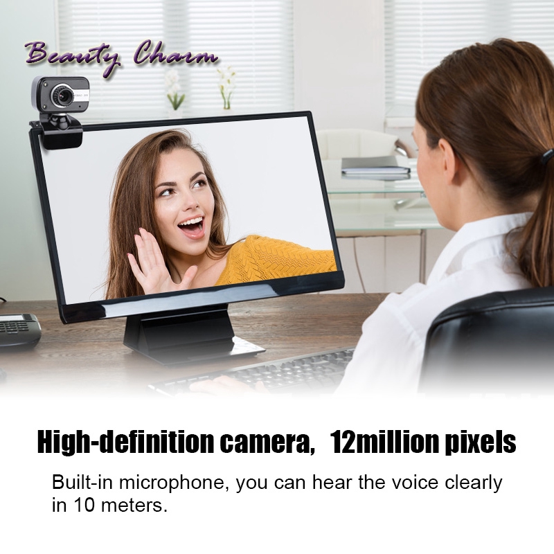 【Hàng mới về】 A72 Webcam HD 12M kèm mic có cho máy tính cho Window 2000 / XP / Win7 / Win8 / Vista 32bit | BigBuy360 - bigbuy360.vn