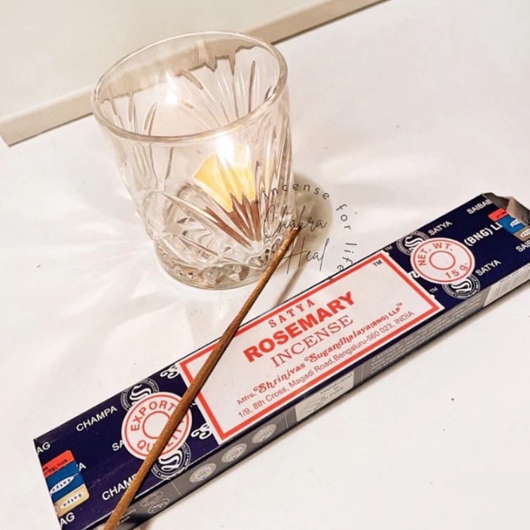ROSEMARY Satya Incense - Nhang Thơm Ấn Độ - Mùi hương giúp tăng trí nhớ và sự minh mẫn l Chakra Heal Incense