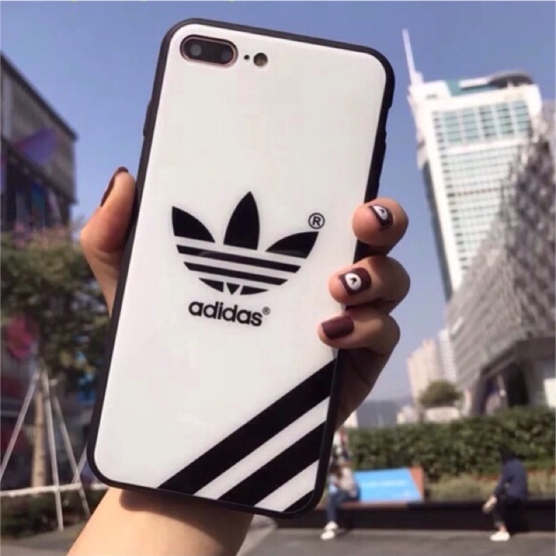 Ốp lưng iphone logo Adjdas lưng cứng nhám viền đen 5/5s/6/6plus/6s/6splus/7/7plus/8/8plus/x/xr/xs/11/12/pro/max/plus