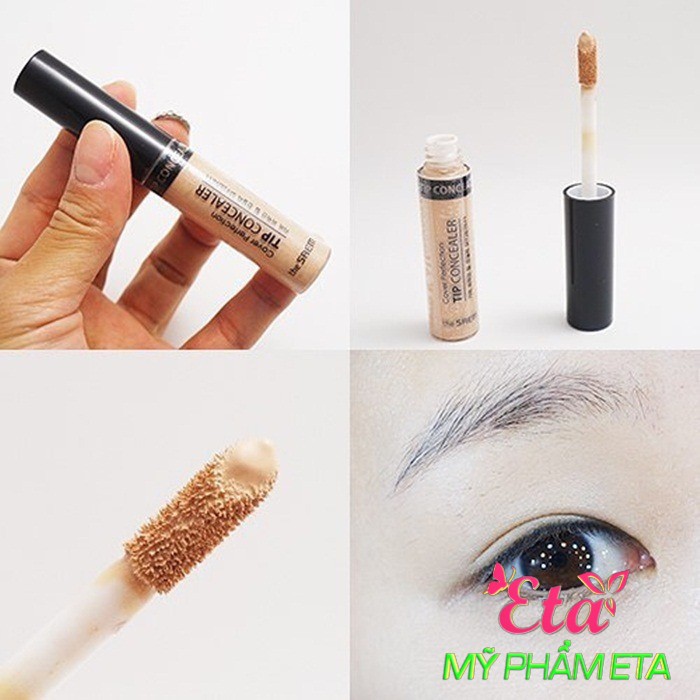 Kem che khuyết điểm The Saem Cover Perfection Tip Concealer Spf28 PA++ độ che phủ cao lâu trôi