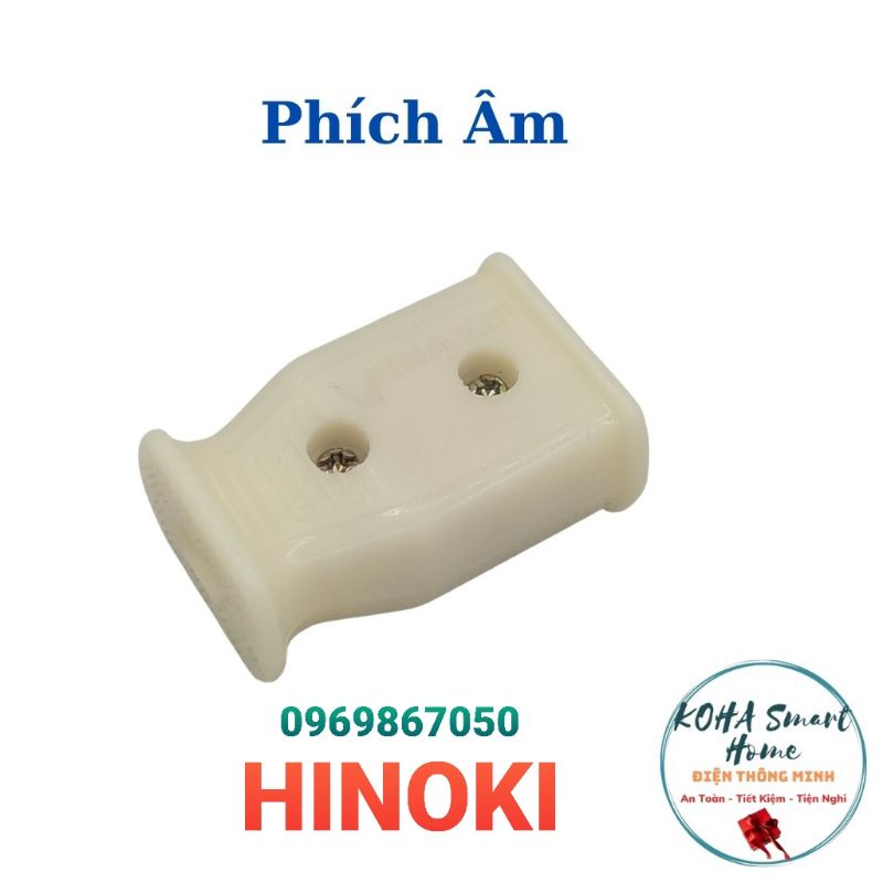 Phích cắm âm HINOKI - Phích cái - Phích nối âm - Phích cắm chịu tải chính hãng