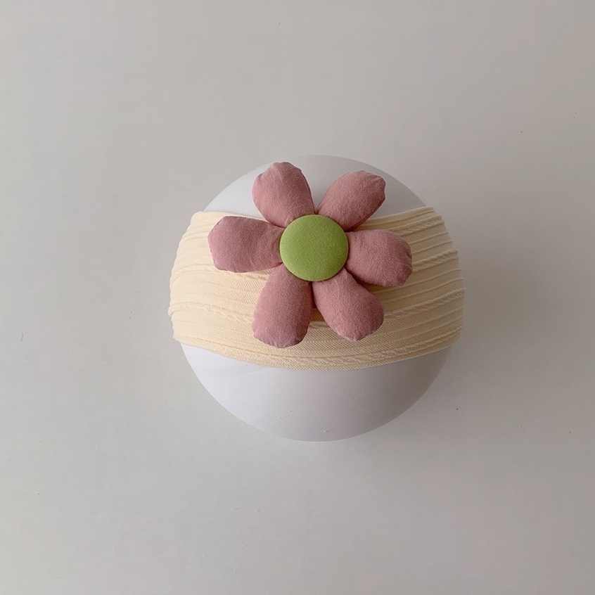 Băng đô turban hình hoa đáng yêu cho bé gái phong cách Hàn quốc